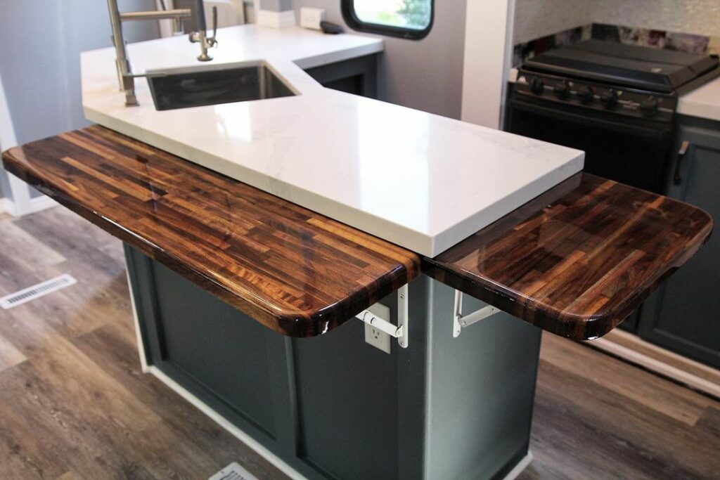 Flip Up RV Kitchen Countertop Extensions LoveThatRV   3 4 1024x683 