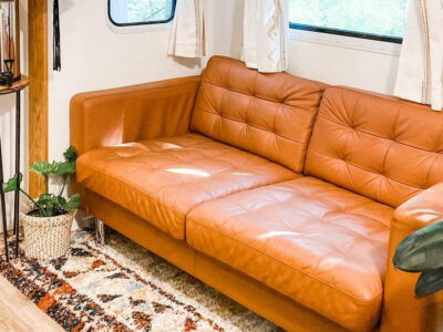love that rv leather sofa