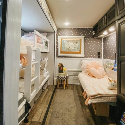 Focus your RV renovation shots on the decor and details that make it beautiful